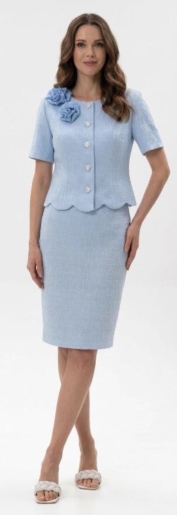 Garsonka Wizytowa Retro Summer Short Blue Frank Fashion.jpg