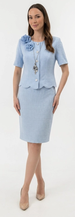Garsonka Wizytowa Retro Summer Short Blue Frank Fashion.jpg
