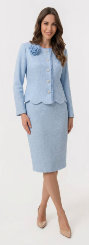 Garsonka Wizytowa Retro Short Blue Frank Fashion.jpg