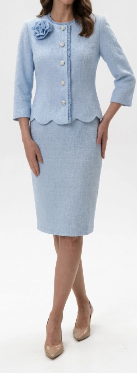 Garsonka Wizytowa Retro Short Blue Frank Fashion.jpg