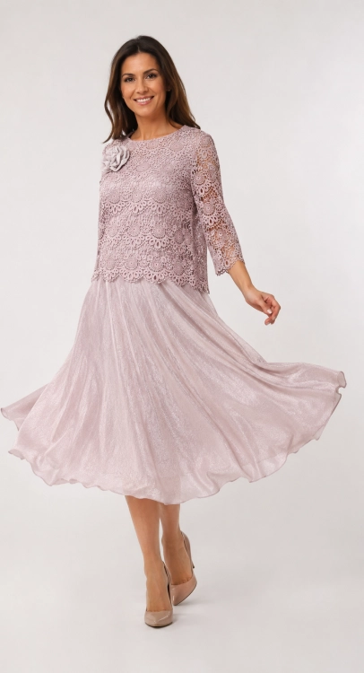 Sukienka Weselna Pudrowy Róż Lady Frank Fashion.jpg