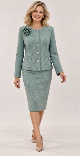 Garsonka Damska Wizytowa Zielona Verde Frank Fashion.jpg