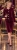 Garsonka Wieczorowa Velur Bordo Frank Fashion