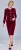 Garsonka Wieczorowa Velur Bordo Frank Fashion