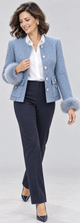 Garsonka Damska Inga Blue Fox Frank Fashion