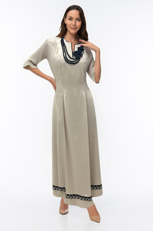 Sukienka Weselna Scarlett Beige Frank Fashion