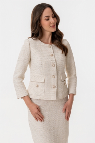 Żakiet Wizytowy Inga Beż Frank Fashion.jpg